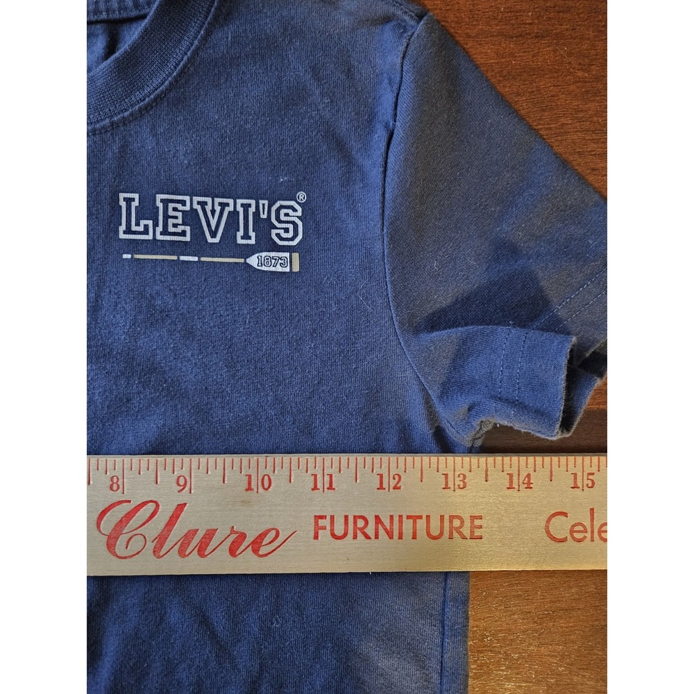 Levi's Kids Regatta Nautical Blue Graphic T-Shirt Navy Blue Size‎ 6 M - Picture 6 of 6
